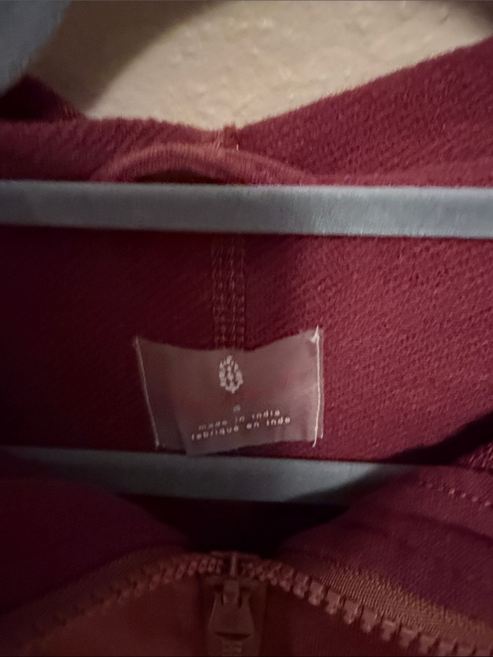 FP Movement by Free People Faded Burgundy Zip Hoodie - Picture 2 of 4